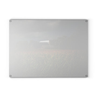 U R There Photography Bishop Road Beyond the Corn Rustic Farmhouse Tempered-Glass Cutting Board