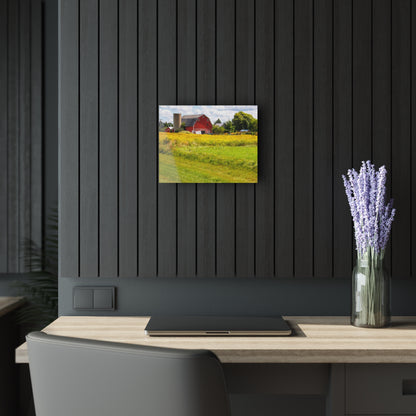 U R There Photography Starr Court Red I Rustic Farmhouse Acrylic Wall Print