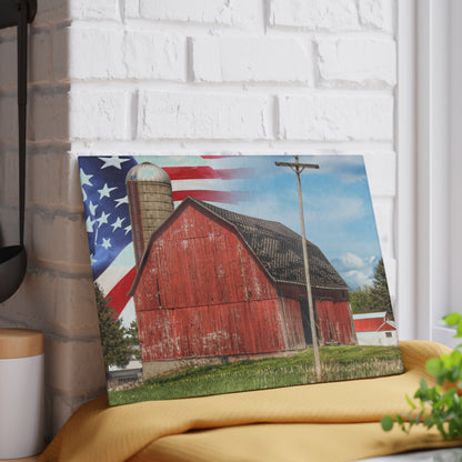 U R There Photography An American Farm I Rustic Farmhouse Tempered-Glass Cutting Board