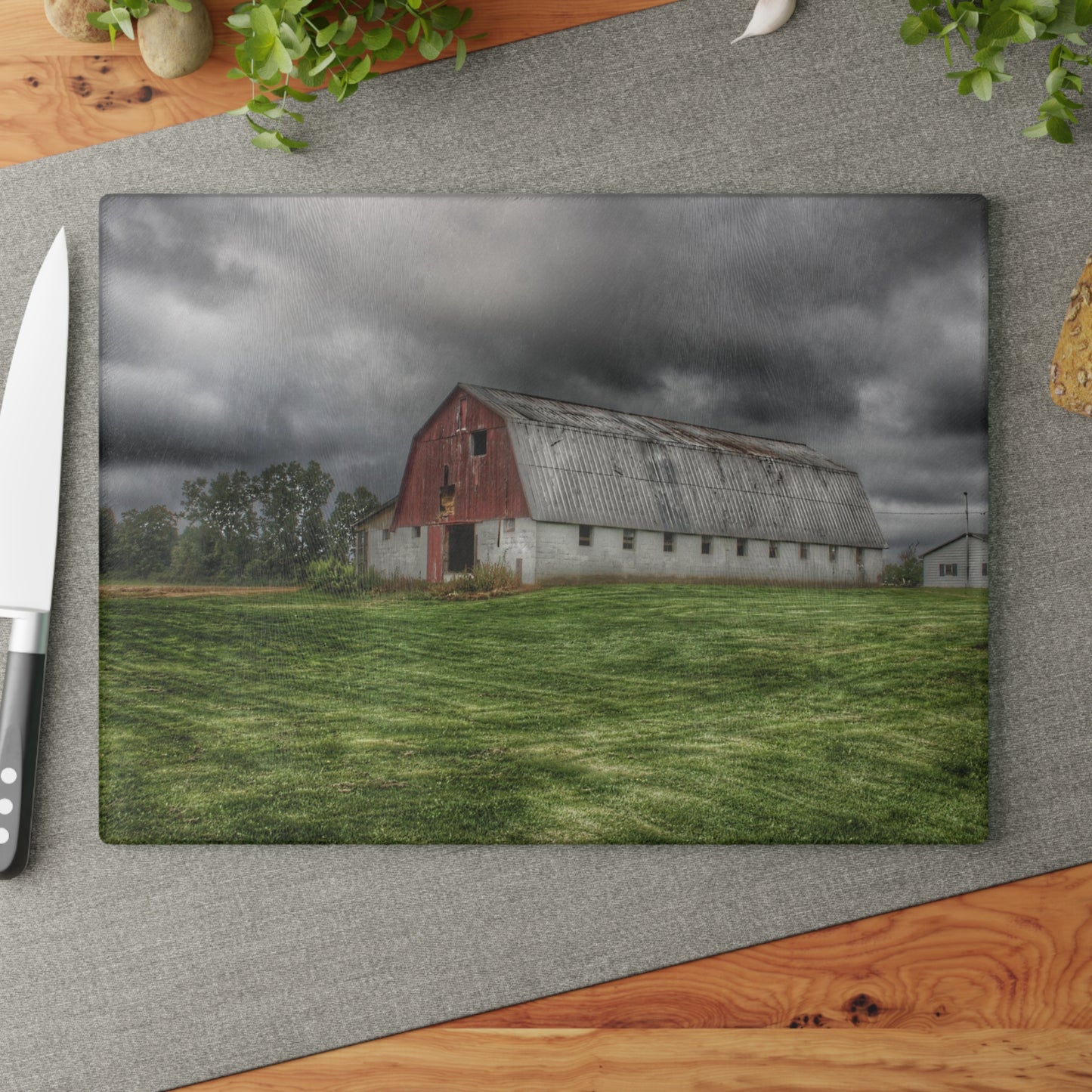 Barn Boutique Rustic Tempered-Glass Cutting Board| Peters Road Appaloosa II