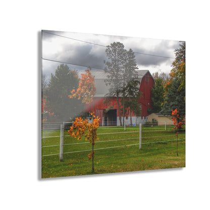 U R There Photography Farnsworth Road Red I Rustic Farmhouse Acrylic Wall Print