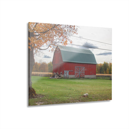 U R There Photography Bowers Roadside Red Rustic Farmhouse Acrylic Wall Print