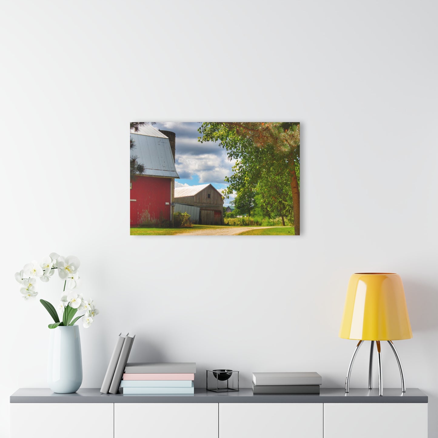U R There Photography Hough Barn View Rustic Farmhouse Acrylic Wall Print