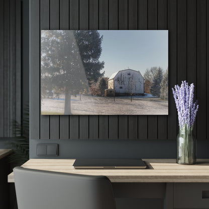 U R There Photography Washburn White Rustic Farmhouse Acrylic Wall Print