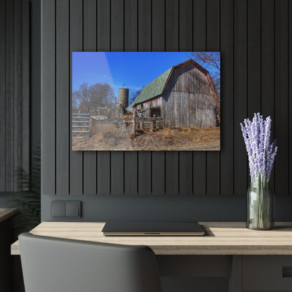 U R There Photography Romeo Plank Road Forgotten Greys Rustic Farmhouse Acrylic Wall Print