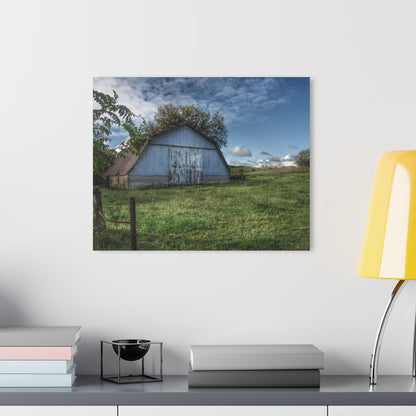 U R There Photography East Frances Quonset and Cows Rustic Farmhouse Acrylic Wall Print
