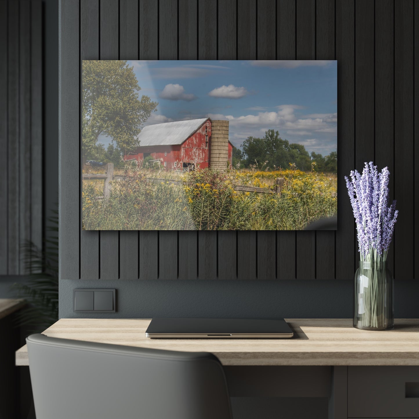 Barn Boutique Modern Farmhouse Acrylic Wall Print| Nettney Road Red