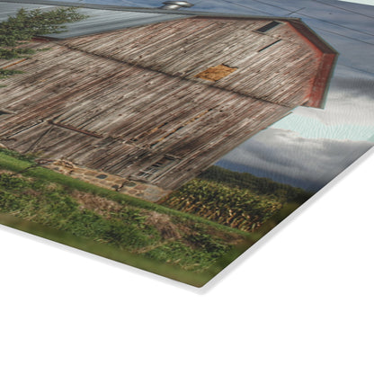 U R There Photography North Irish Red III Rustic Farmhouse Tempered-Glass Cutting Board