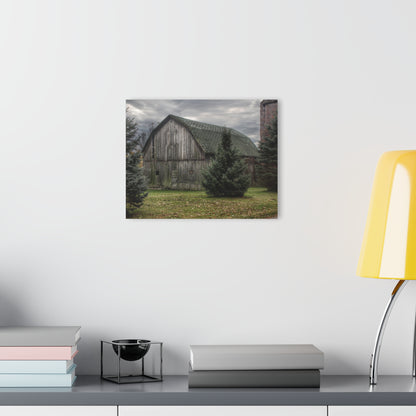 U R There Photography Pero Lake Road Grey I Rustic Farmhouse Acrylic Wall Print