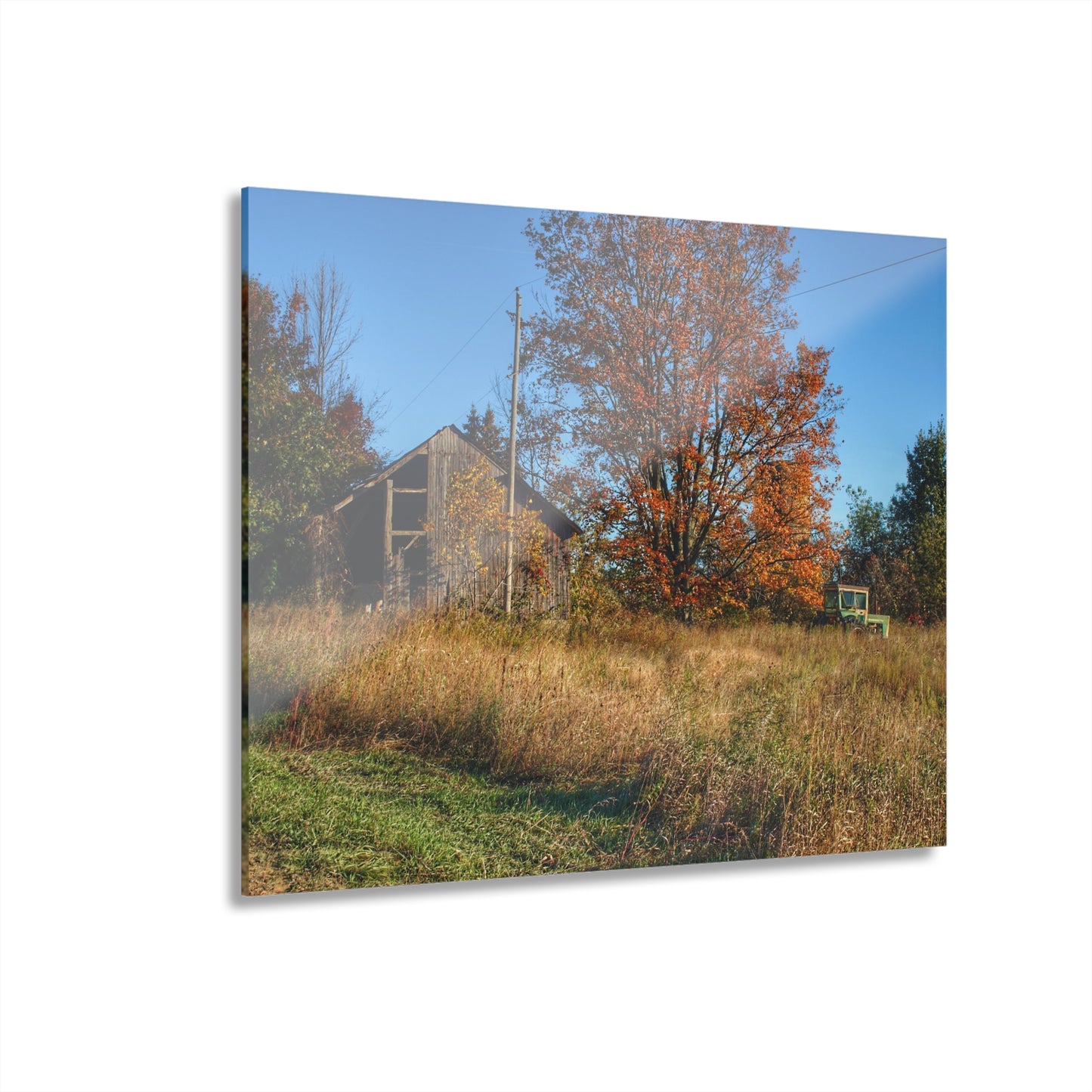 U R There Photography Clothier Road Grey Rustic Farmhouse Acrylic Wall Print