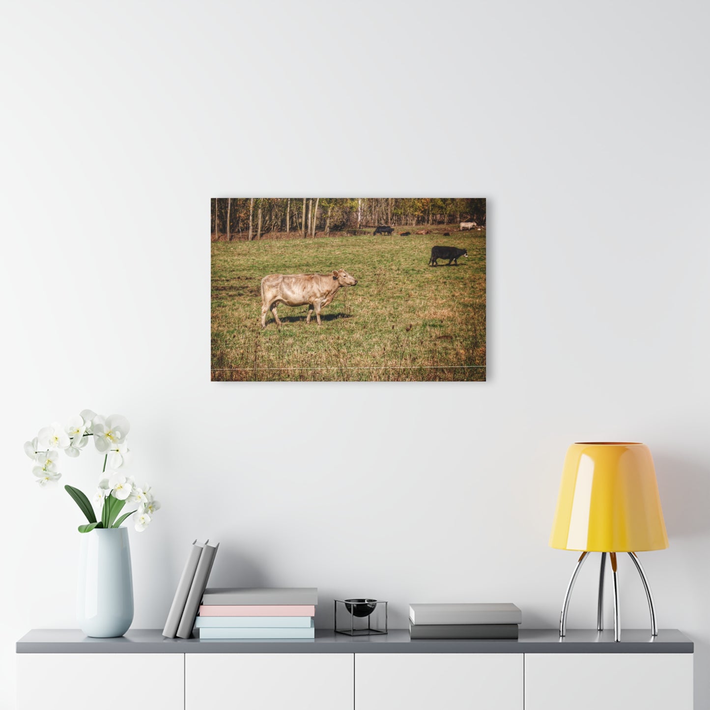 Barn Boutique Modern Farmhouse Acrylic Wall Print| Cass City Road Cows