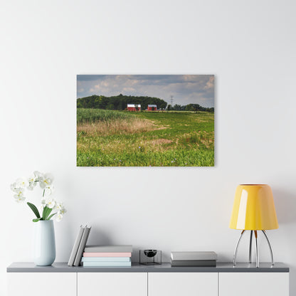 Rustic Farmhouse Wall Print Featuring Across the Field in Elba II