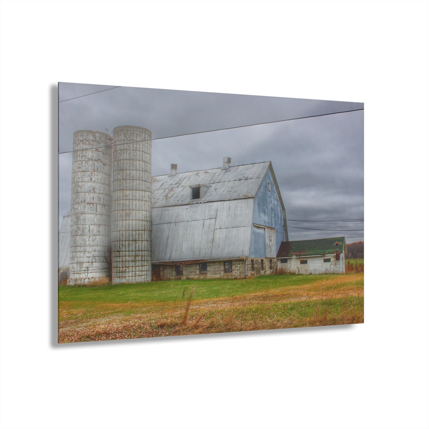 U R There Photography Daley Road Grey I Rustic Farmhouse Acrylic Wall Print