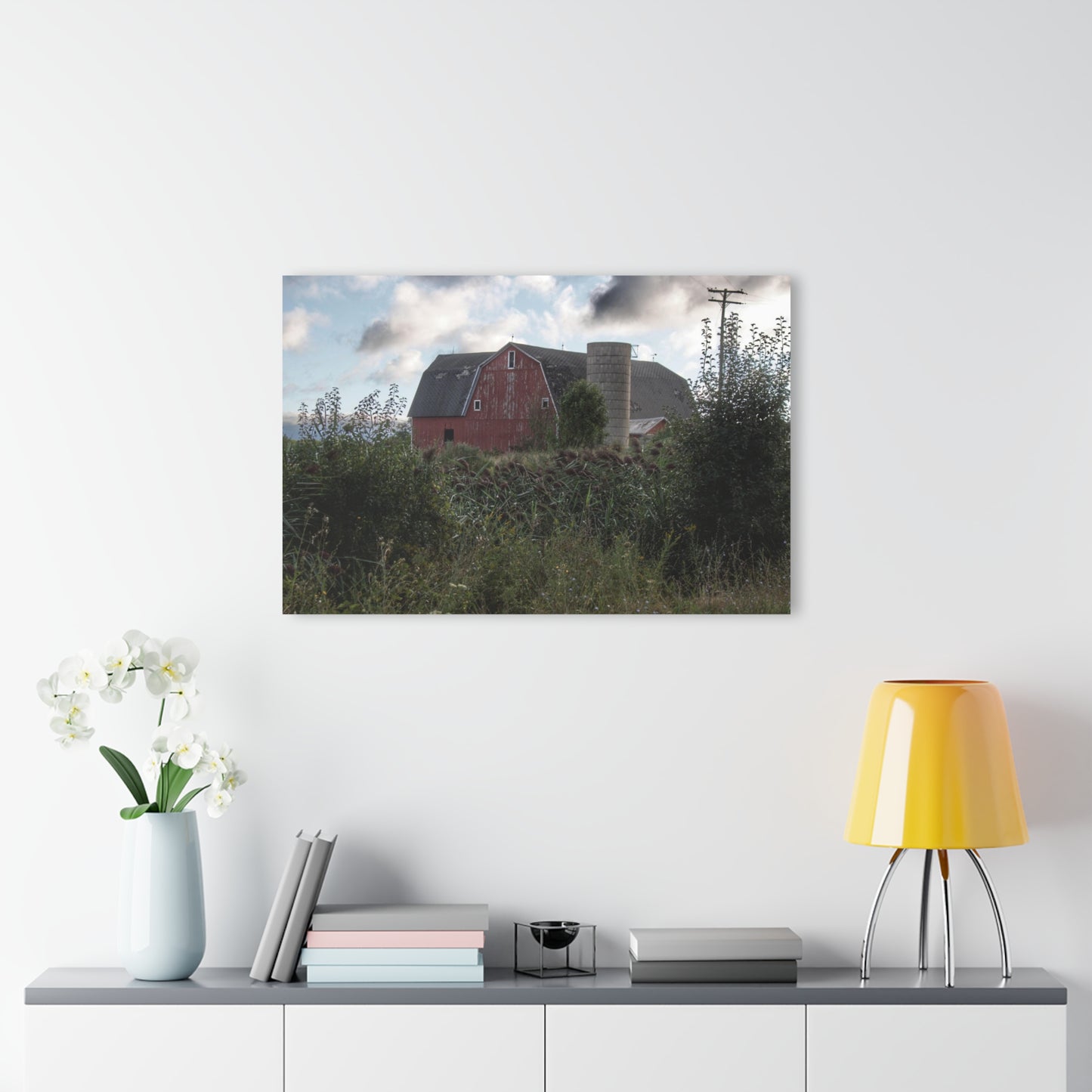 U R There Photography Greenwood Road Red II Rustic Farmhouse Acrylic Wall Print