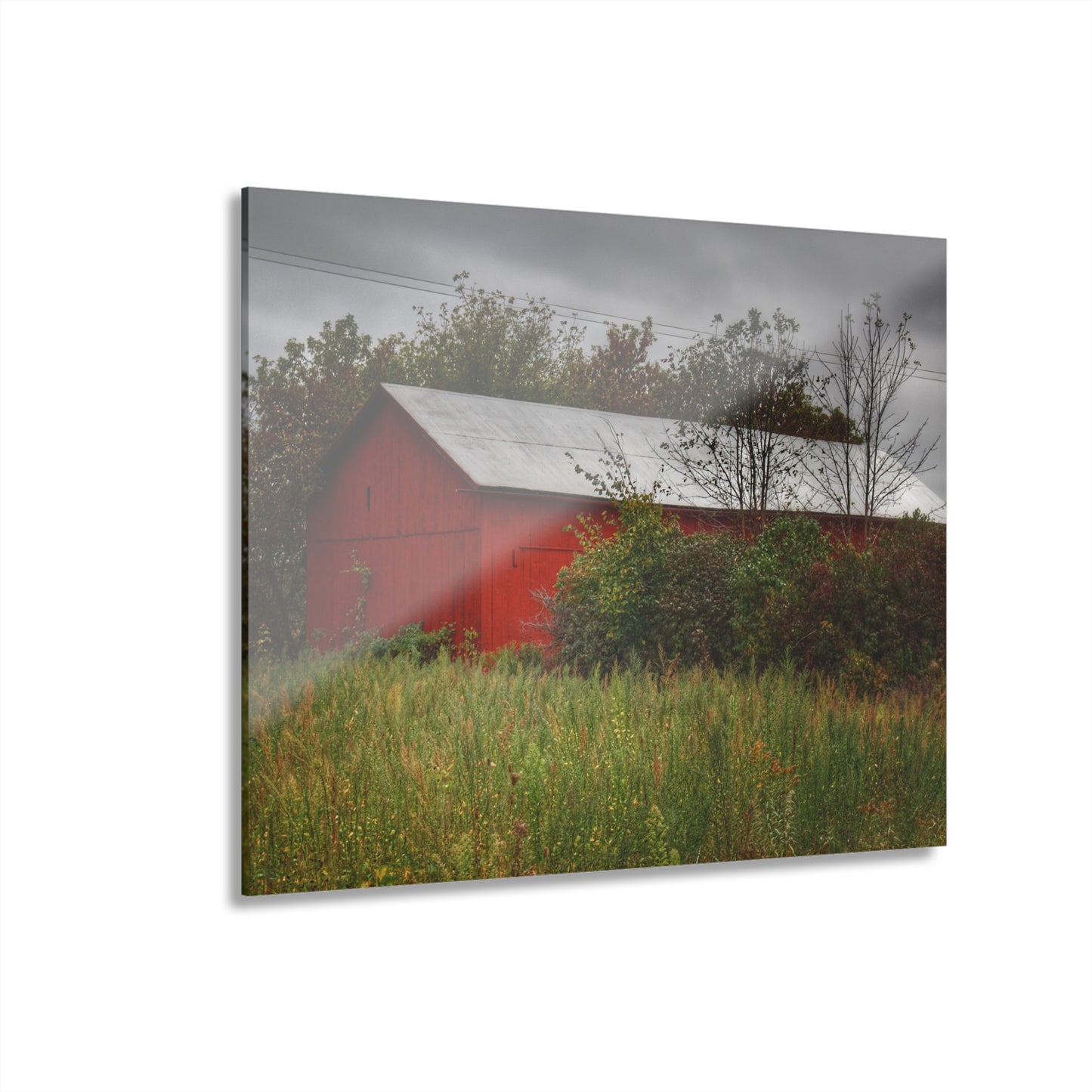 U R There Photography Willard Road Red I Rustic Farmhouse Acrylic Wall Print