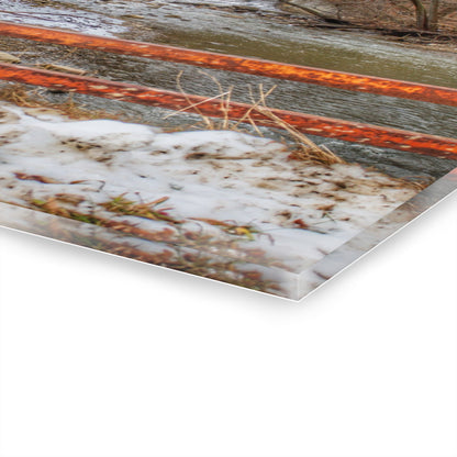 U R There Photography Piersonville Road Dam Rustic Farmhouse Acrylic Wall Print