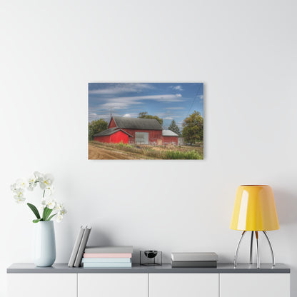 U R There Photography Wheeling Road Horse Barn Rustic Farmhouse Acrylic Wall Print