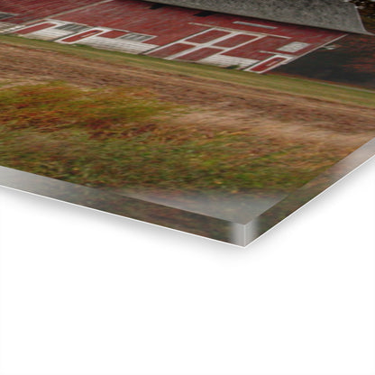 U R There Photography Hinson Road Reds II Rustic Farmhouse Acrylic Wall Print