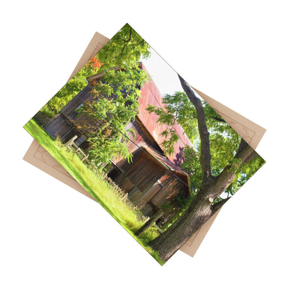 U R There Photography Oxford Rusted Red I Rustic Farmhouse Decorative Ceramic Tile