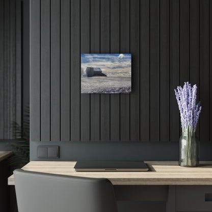 U R There Photography Early Spring Grey I Rustic Farmhouse Acrylic Wall Print