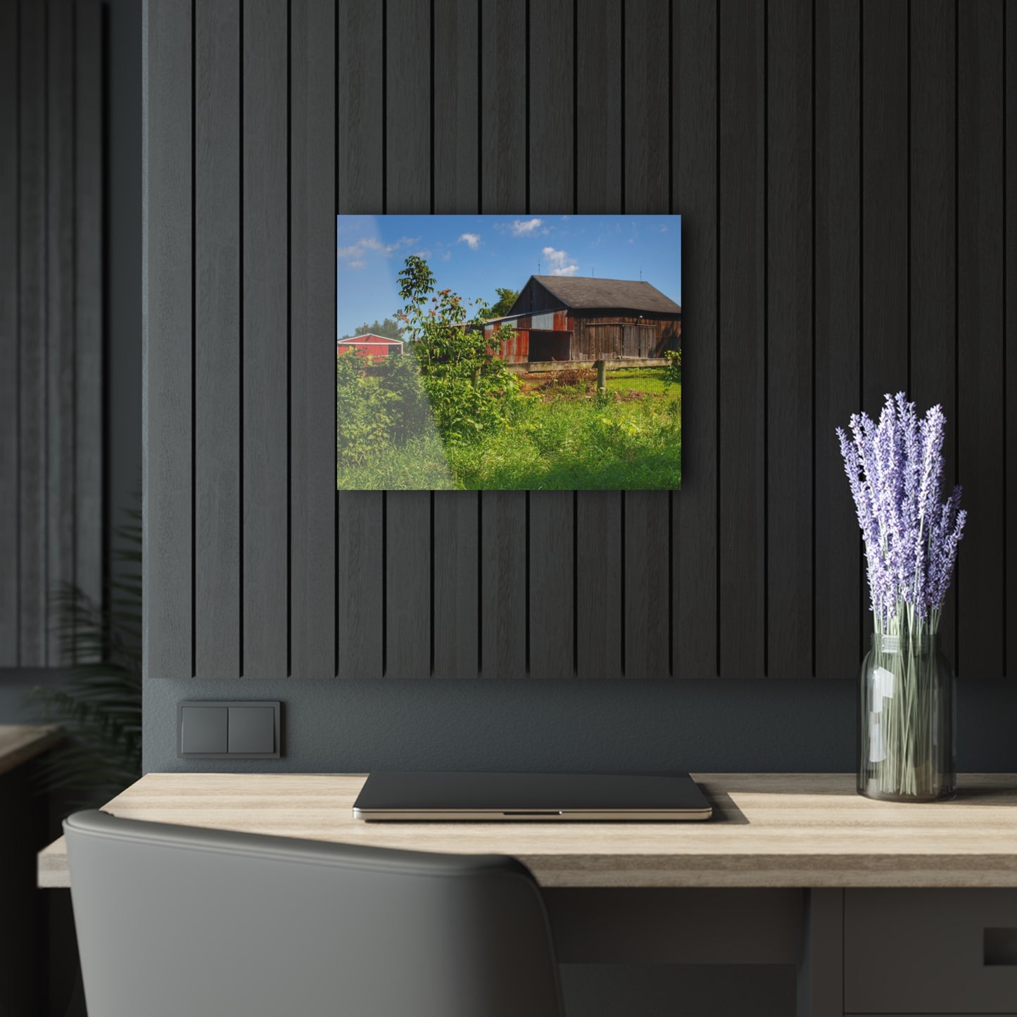 U R There Photography Beyond the Fence on Hunters Creek Rustic Farmhouse Acrylic Wall Print