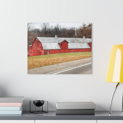 U R There Photography Caseville Red Rustic Farmhouse Acrylic Wall Print