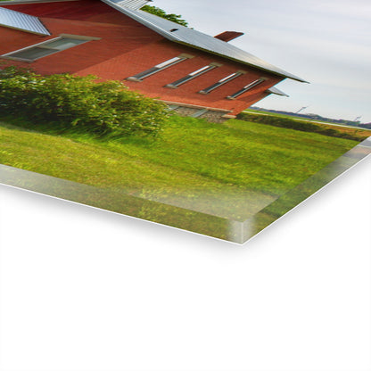 U R There Photography French Road Old Standard Schoolhouse I Rustic Farmhouse Acrylic Wall Print