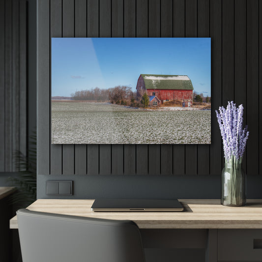 Barn Boutique Modern Farmhouse Acrylic Wall Print| Spring Red II