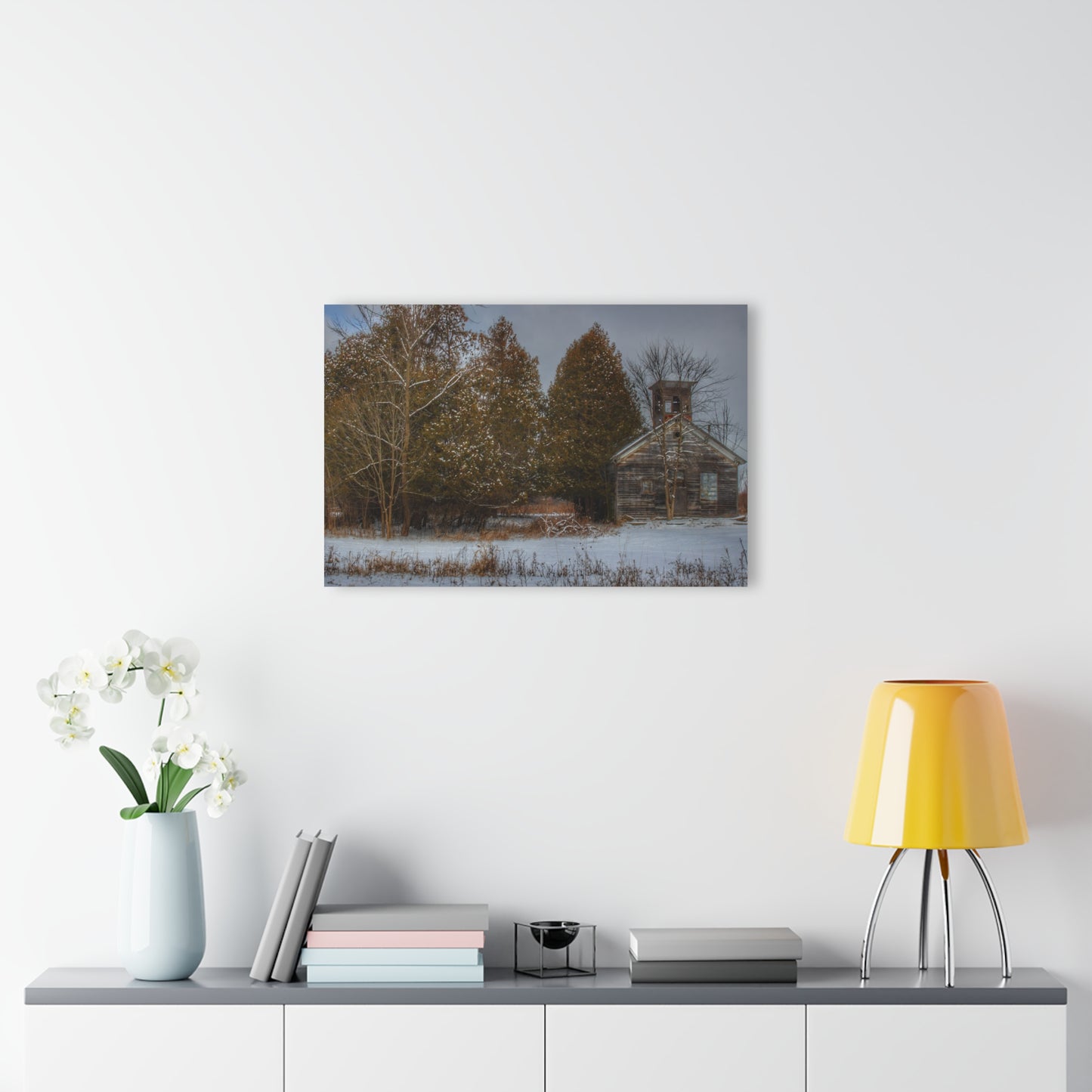 U R There Photography Vermilya Schoolhouse I Rustic Farmhouse Acrylic Wall Print