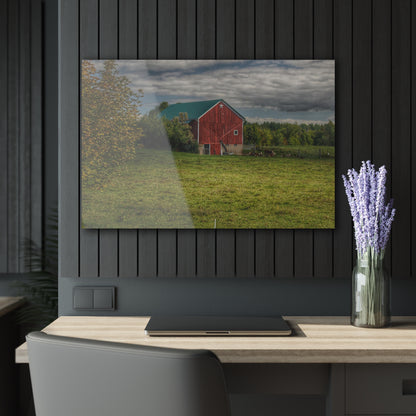 U R There Photography Kingston Plain Road Cow Barn Rustic Farmhouse Acrylic Wall Print