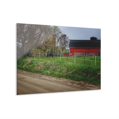 U R There Photography West Lake Road Farm and Filly I Rustic Farmhouse Acrylic Wall Print