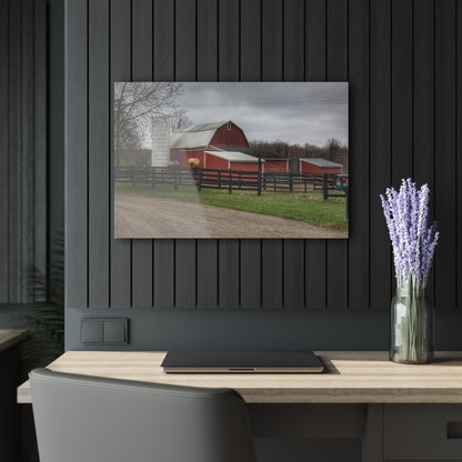U R There Photography West Lake Road Happy Barn Rustic Farmhouse Acrylic Wall Print