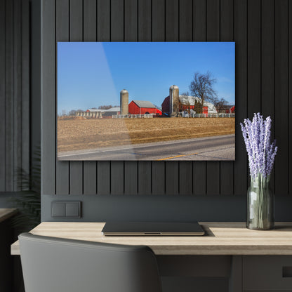 U R There Photography Marlette Reds Rustic Farmhouse Acrylic Wall Print