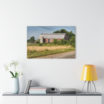U R There Photography Dodge Road Old Red Rustic Farmhouse Acrylic Wall Print