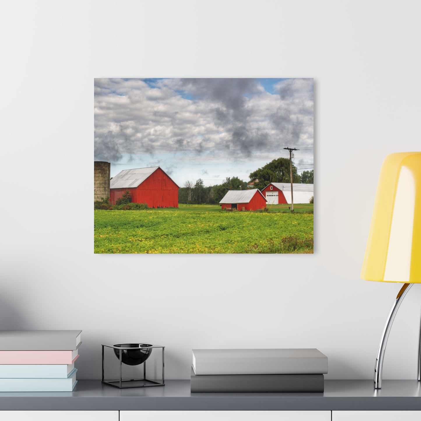 U R There Photography Kingston Road Trio II Rustic Farmhouse Acrylic Wall Print