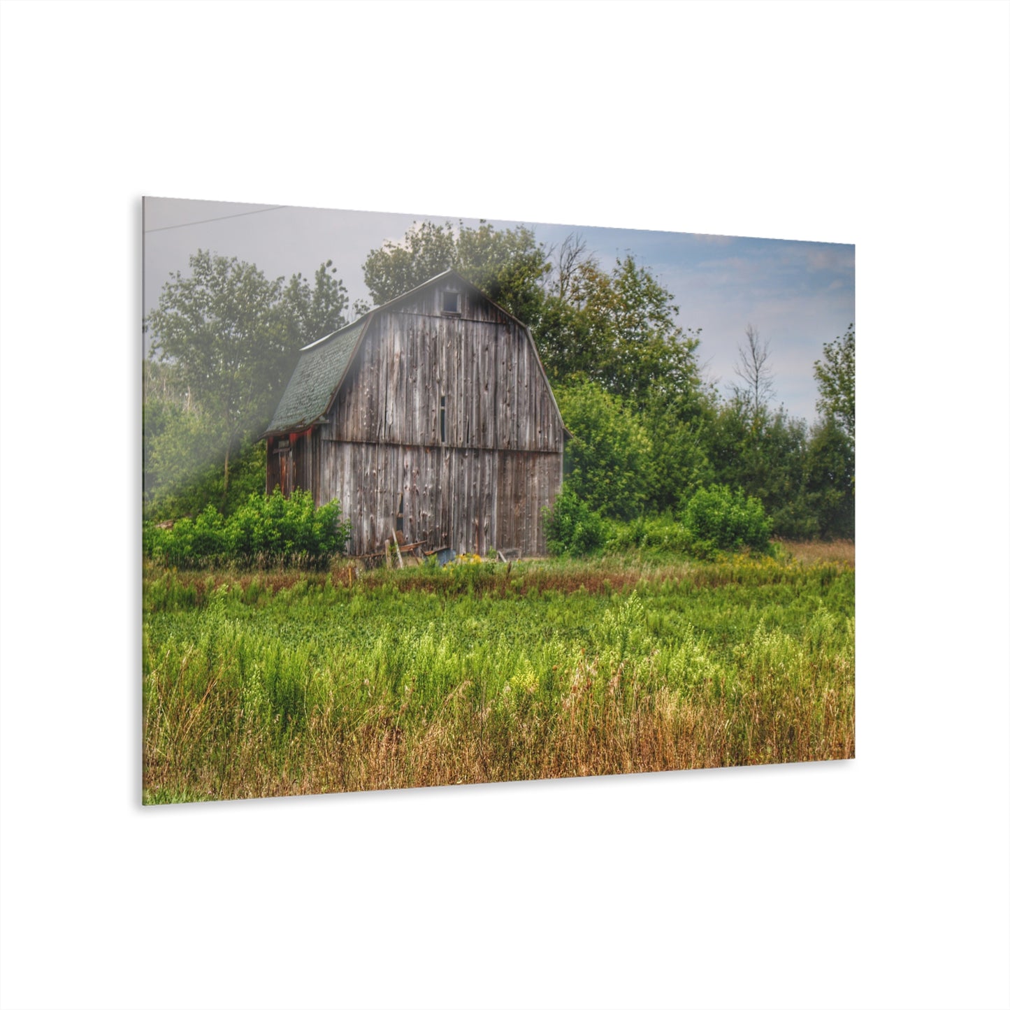 U R There Photography Frankford Road Grey Rustic Farmhouse Acrylic Wall Print