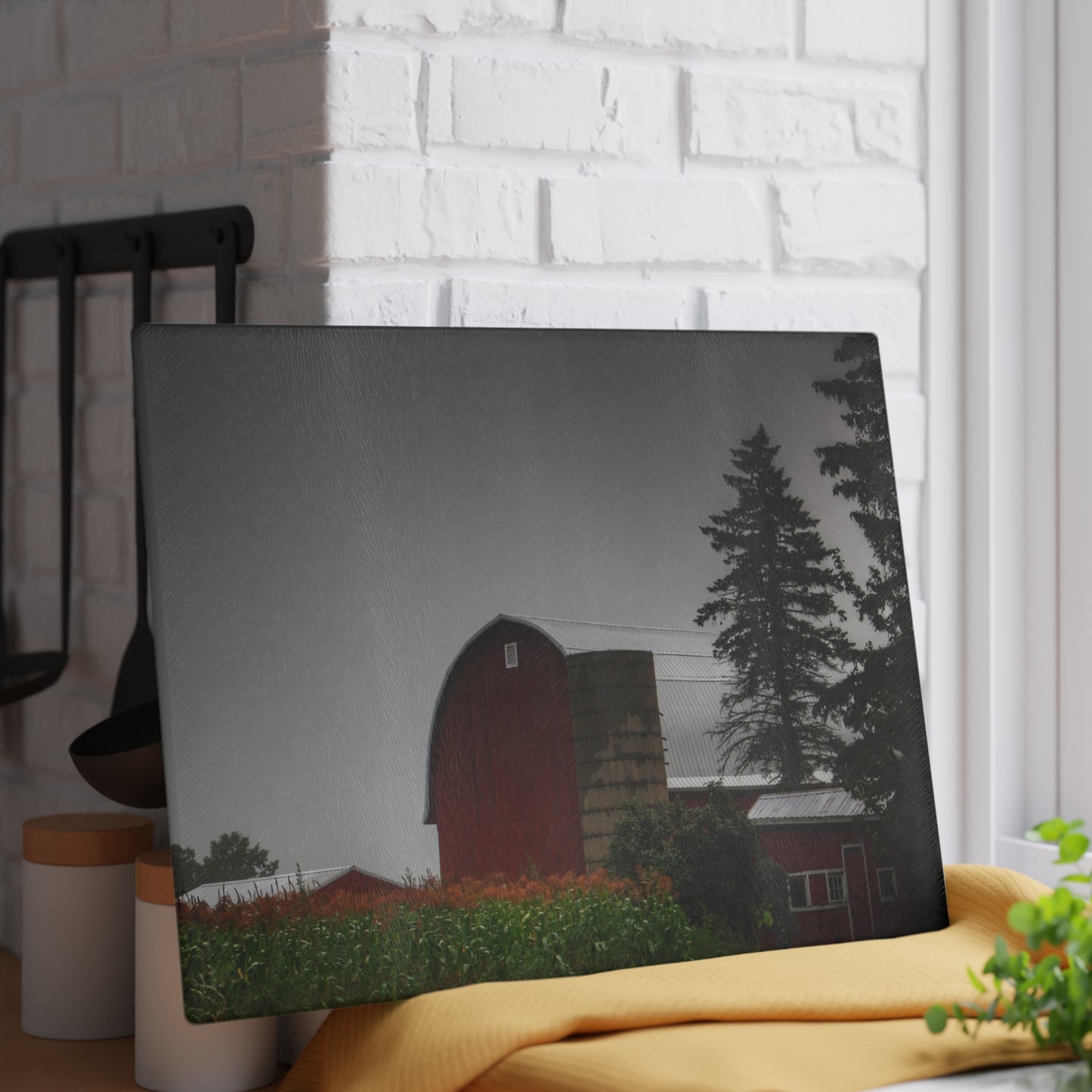 U R There Photography Beyond the Fog on Haines Rustic Farmhouse Tempered-Glass Cutting Board