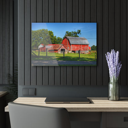 U R There Photography Frances Road Reds I Rustic Farmhouse Acrylic Wall Print