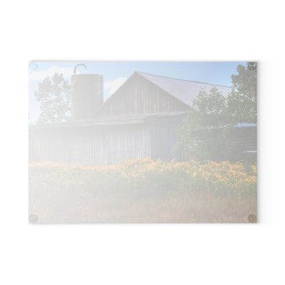 Barn Boutique Rustic Tempered-Glass Cutting Board| Church Road Grey III