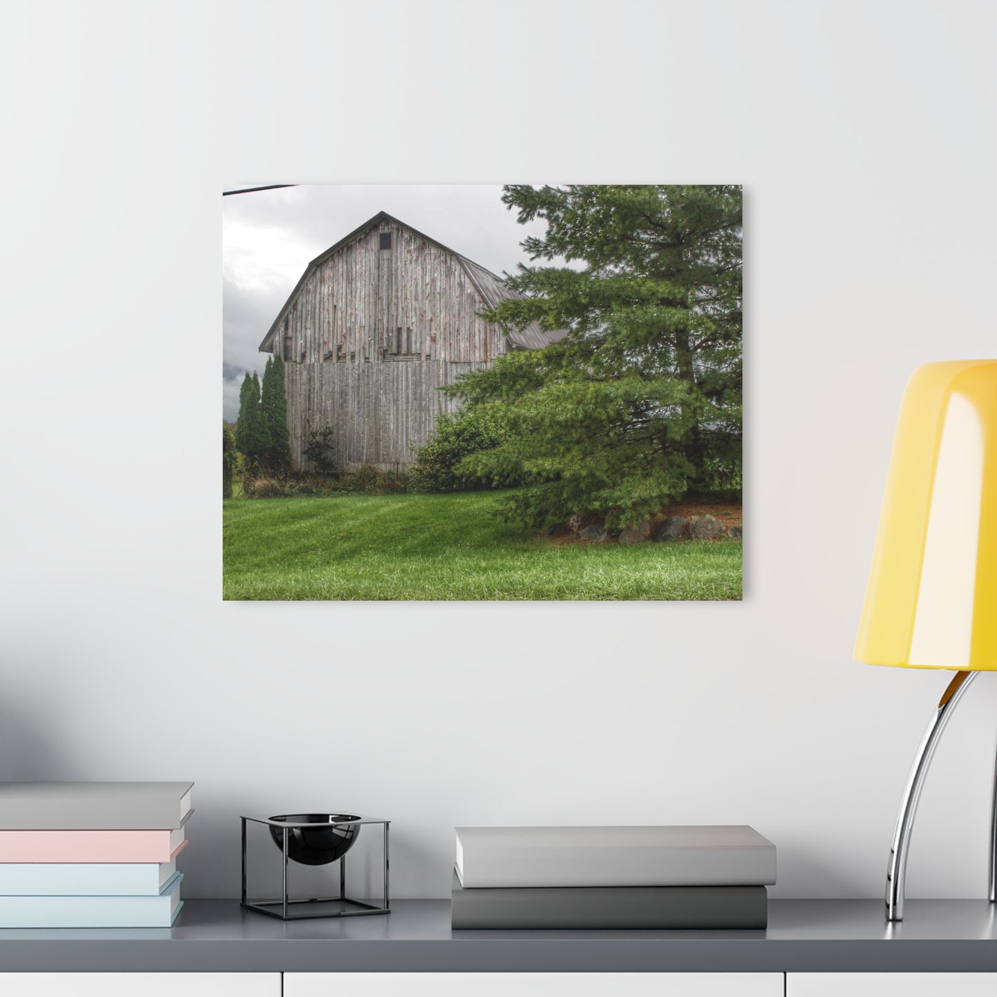 U R There Photography Dequindre Road Grey II Rustic Farmhouse Acrylic Wall Print