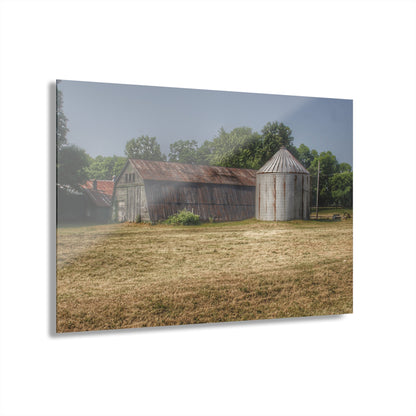 U R There Photography Hough Road Green Quonset II Rustic Farmhouse Acrylic Wall Print