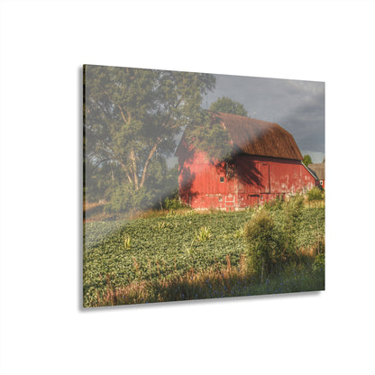 U R There Photography Genesee Road Red II Rustic Farmhouse Acrylic Wall Print