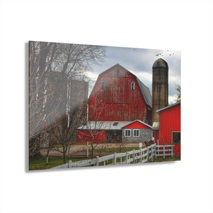 U R There Photography Peck Red Rustic Farmhouse Acrylic Wall Print