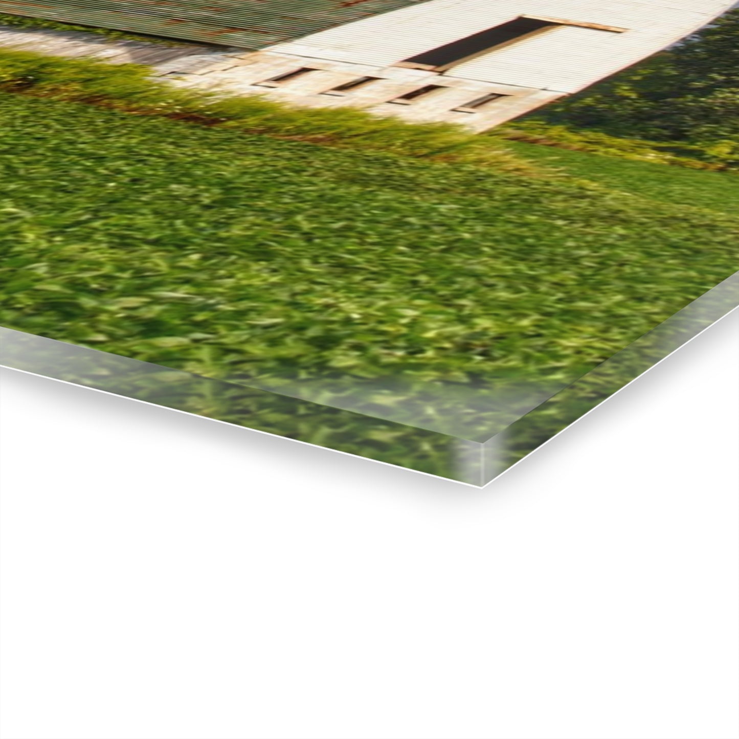 U R There Photography Elba White and Silo Rustic Farmhouse Acrylic Wall Print