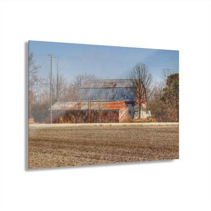 U R There Photography Indian Trail Rusted Reds I Rustic Farmhouse Acrylic Wall Print