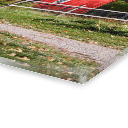 U R There Photography Hough Road Red II Rustic Farmhouse Acrylic Wall Print