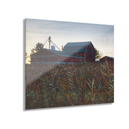 U R There Photography Haines Road Hidden Reds Rustic Farmhouse Acrylic Wall Print