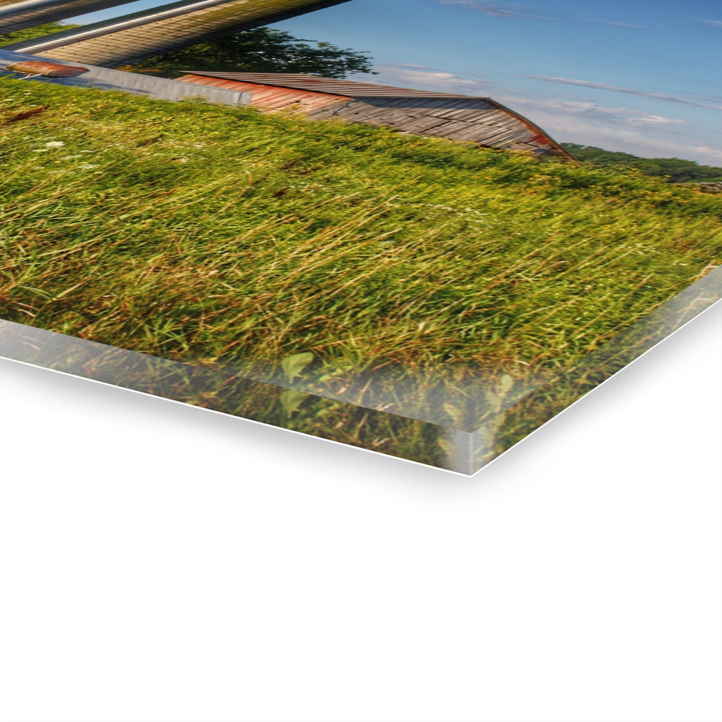 U R There Photography Morrish Road Silos II Rustic Farmhouse Acrylic Wall Print