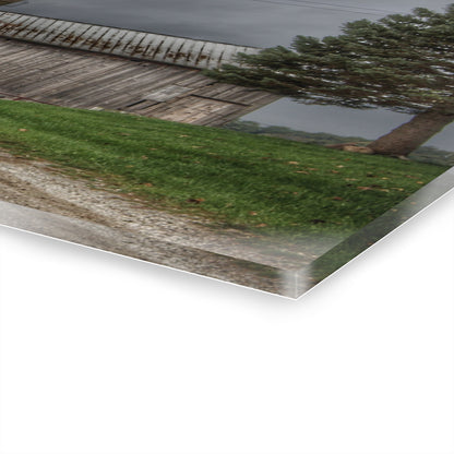 U R There Photography North Lake Road Grey Rustic Farmhouse Acrylic Wall Print