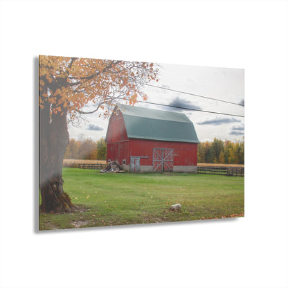 U R There Photography Bowers Roadside Red Rustic Farmhouse Acrylic Wall Print